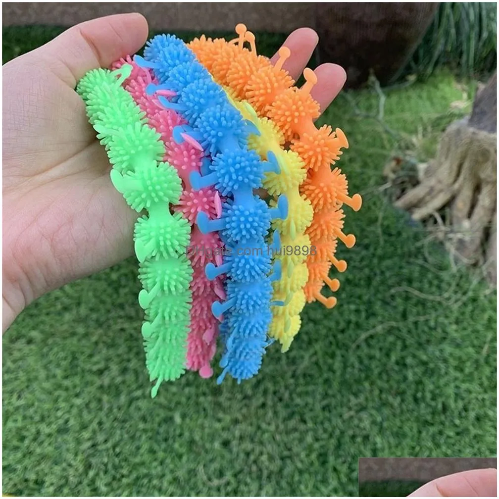 fidget sensory toy noodle rope tpr stress reliever toys decompression pull ropes stress anxiety relief toys diy flexible glue