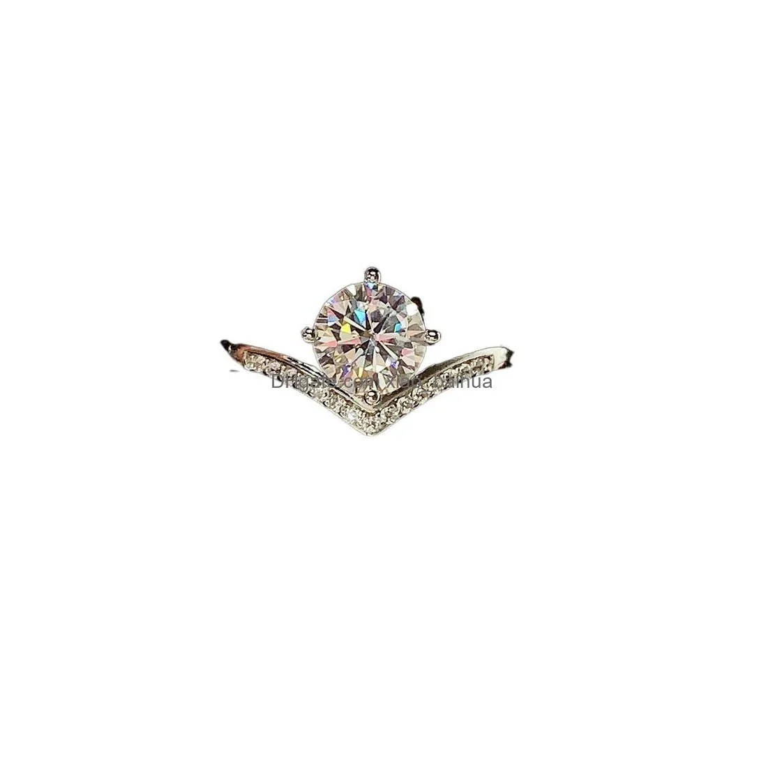 1 carat bague mariage pour femmes elegante mariee fiancailles bijoux anniversaire accessoire de mode diamant cadeau