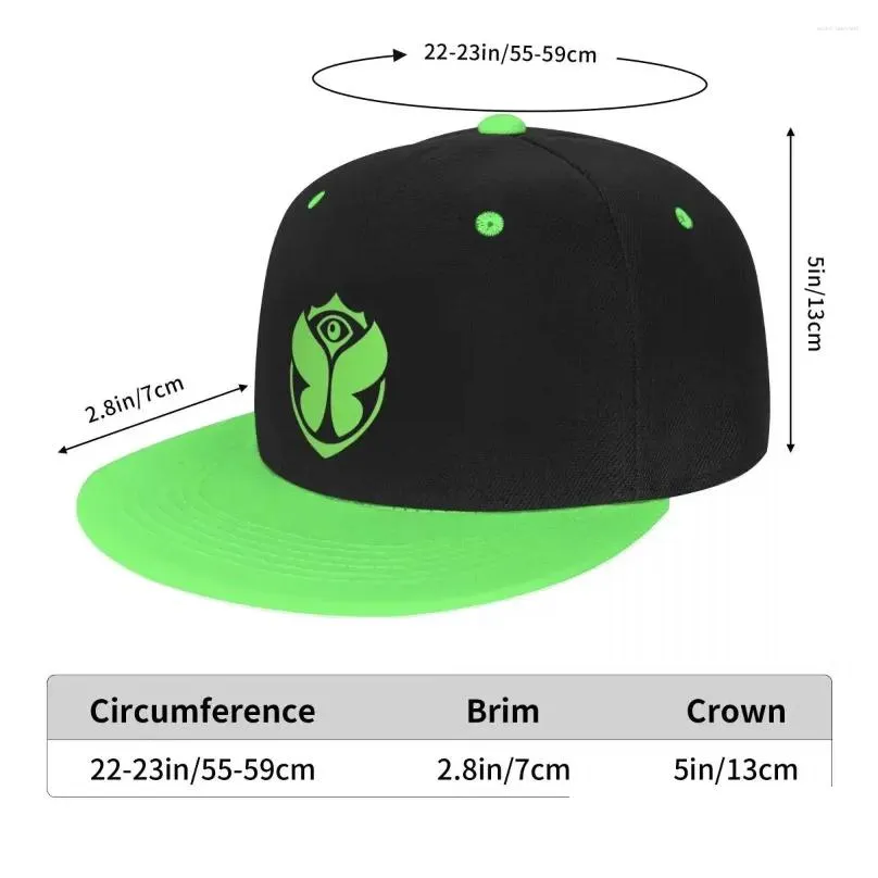 Ball Caps Custom Green Tomorrowland Baseball Cap Flat Sports Snapback Men Womens Adjustable Hip Hop Hats Drop Delivery Dhybp