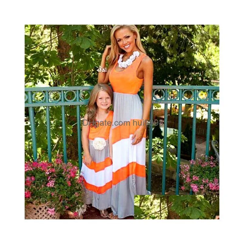 outfits 10 colors mother daughter dress striped matching mom daughter clothes family look mom and daughter dress bohemian style family