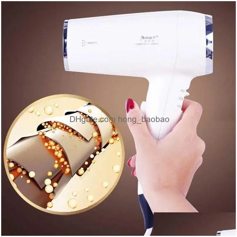 hair dryers 1600w wall mounted hair dryer negative ion electric hairdryer with holder base hair care quick dry for household el bathroom