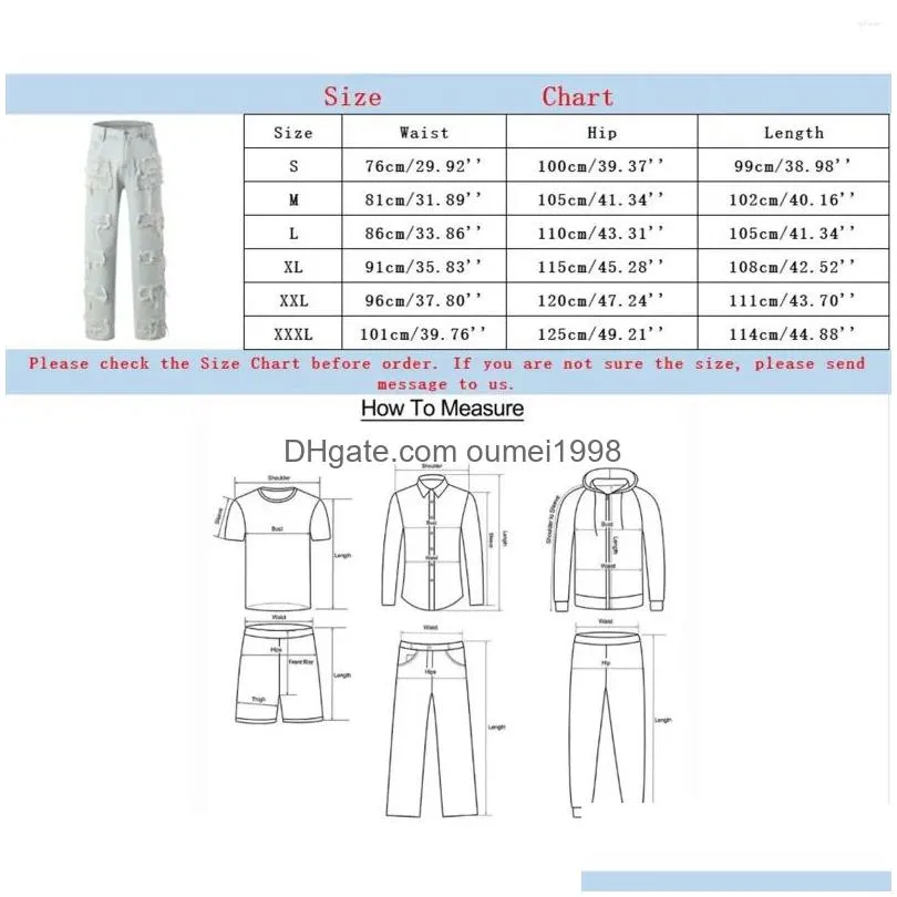 Men`S Jeans Mens Male Clothing Slim Fit Straight Tube Retro Hip Hop Pants Street Of Quality Pantalones Hombre Drop Delivery Apparel Dhboa