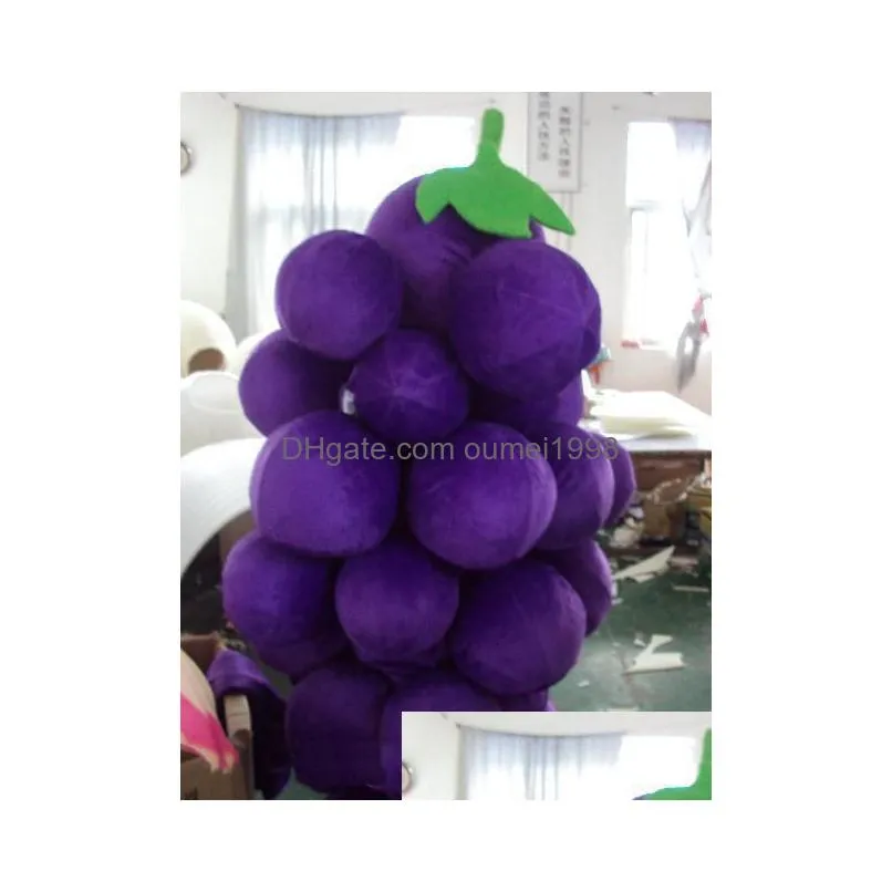 Mascot Costumes Discount Factory Vegetables Complete Outfits Christmas Grape Costume Adt Children Size5285957 Drop Delivery Apparel Dhbg9
