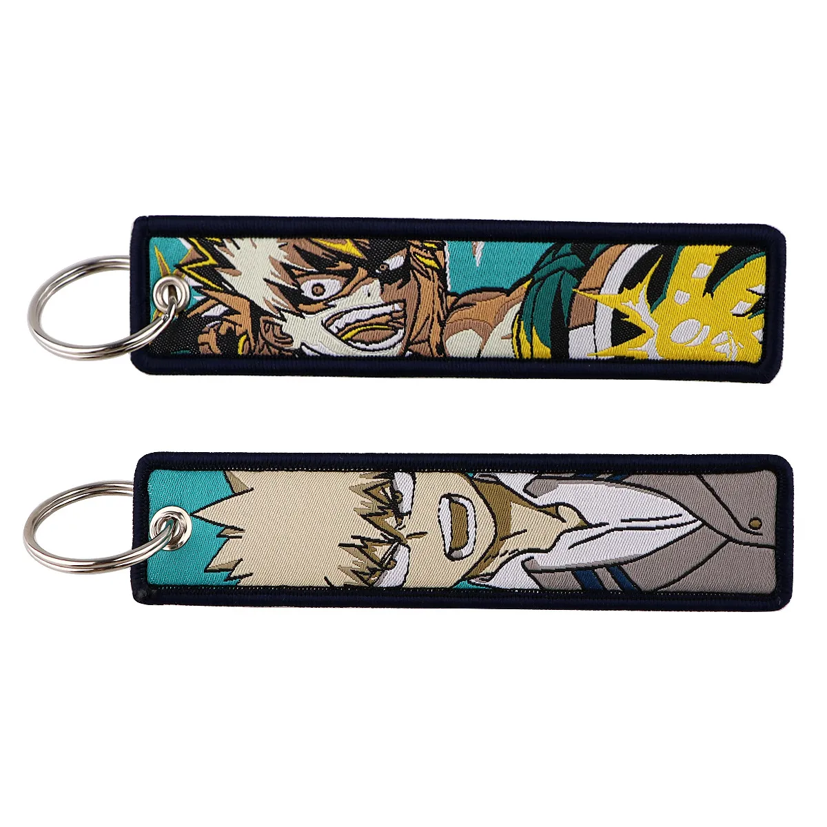 Keychains & Lanyards Various Types Of Cartoon Cool Key Tag Embroidery Fobs For Motorcycles Cars Bag Backpack Keychain Fashion Ring Gi Otqf2
