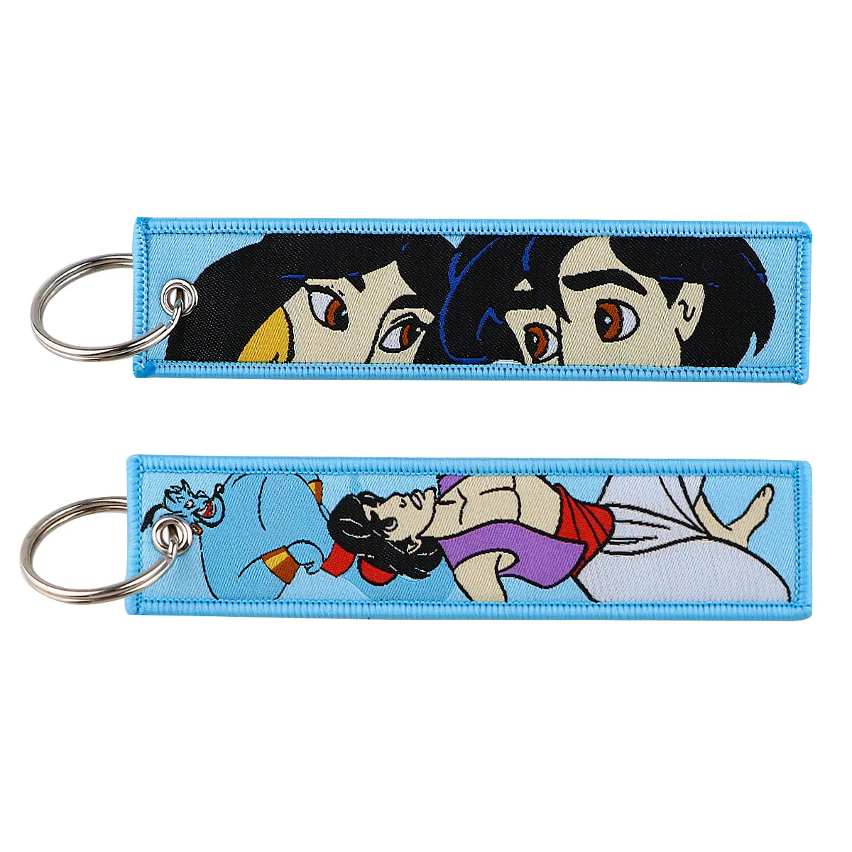 Keychains & Lanyards Various Types Of Cartoon Cool Key Tag Embroidery Fobs For Motorcycles Cars Bag Backpack Keychain Fashion Ring Gi Otskf