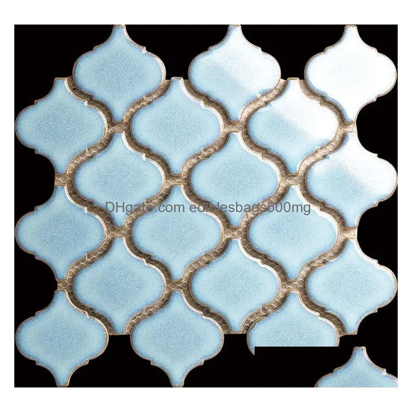ceramic mosaic tile high-grade lantern tile glazed mosaic suitable for tv background wall sofa background wall