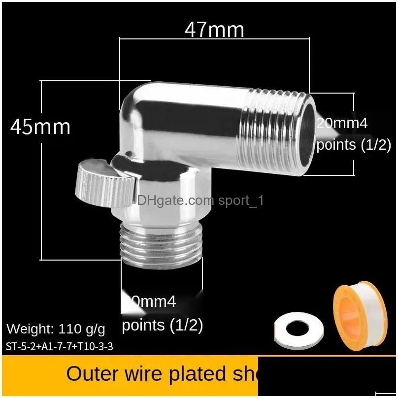 bathroom sink faucets mini-angle valve full copper 1/2 short flexible internal and external wire connector small-angle wall-mounted