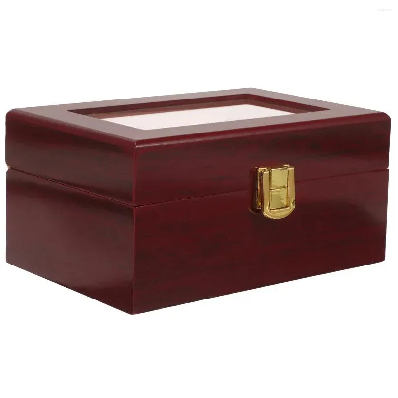 Watch Boxes & Cases Storage Case Women Men 3 Slot Display Watches Box Organizer Drop Delivery Accessories Dho2J