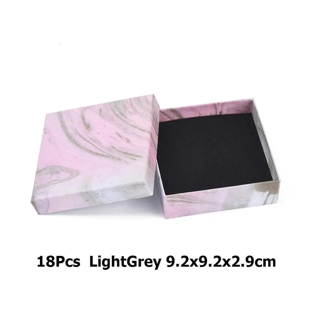 Jewelry Boxes Marble Box Necklace Bracelet Rings Carton Packaging Display Gifts Storage Organizer Holder Rec/Square Drop Delivery Dhpyo