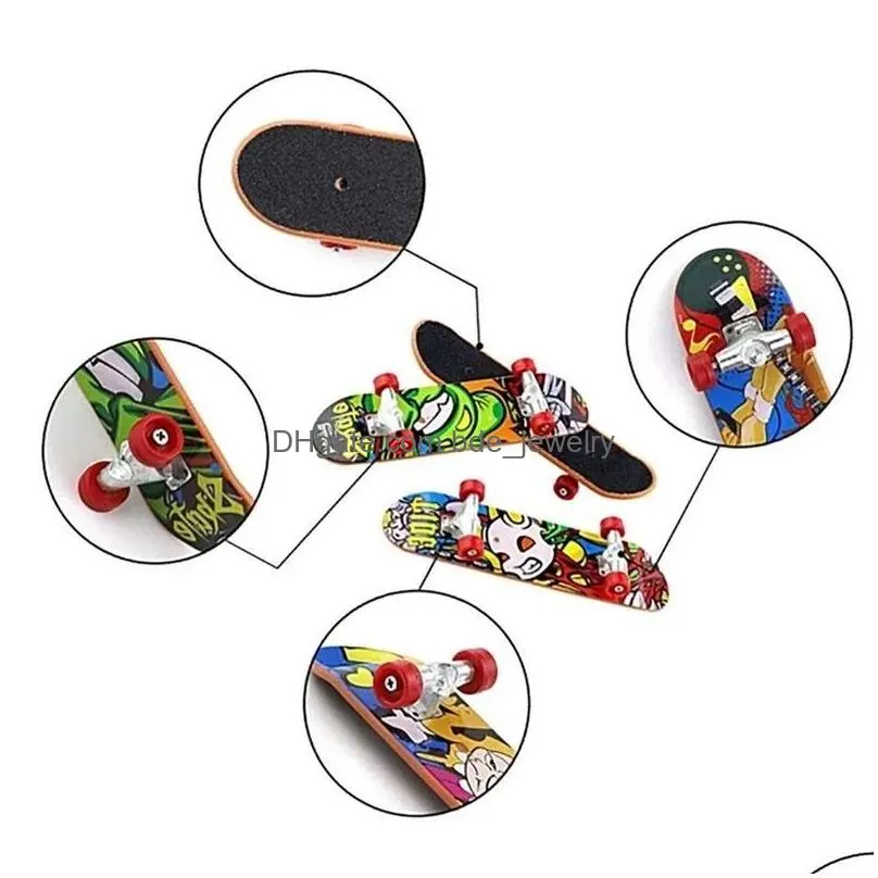 mini finger skateboard truck print professional plastic stand fingerboard skateboard finger skateboard for kid toy children gift