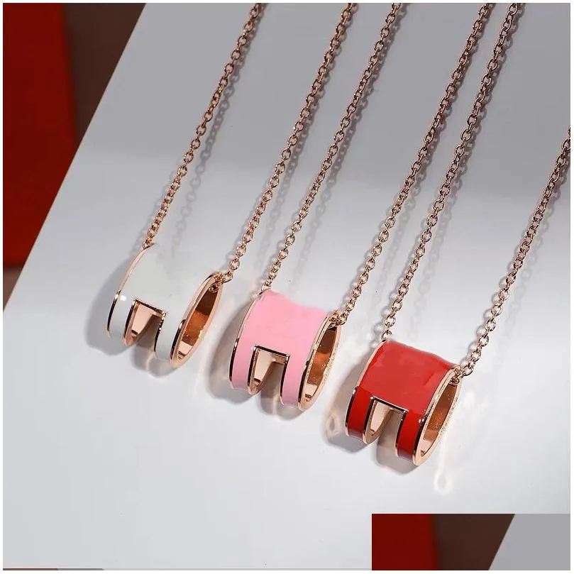 Designer Pendant Necklaces Letter Love necklace luxury jewelry chains for Woman pendants Link Chain Highly Quality with box