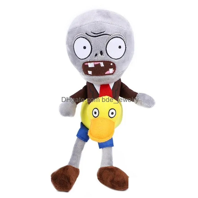 wholesale 10 classic plants fighting zombie plush toys cross border dolls selling childrens creative cartoon plants