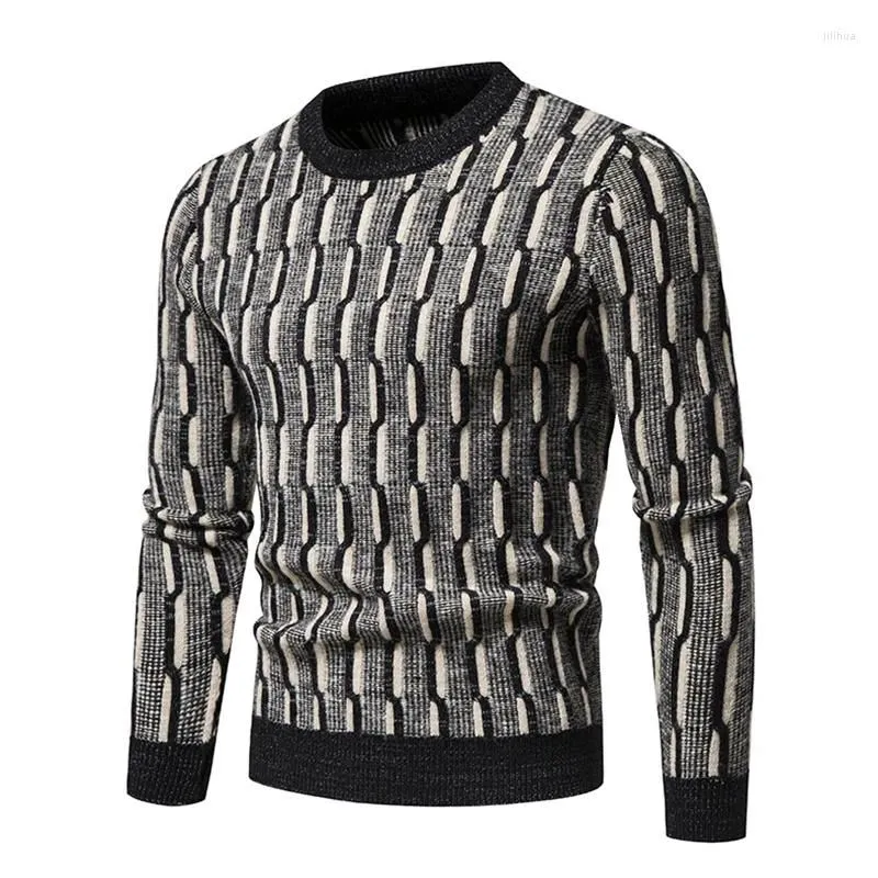 Men`s Sweaters 2023 Autumn Young Knitted Sweater Slim Round Neck Pullover Casual High Quality Retro Bottoming Shirt