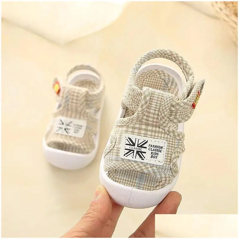 First Walkers Baby Sandals Summer 0-1-2 Years Old Boys And Girls Soft-soled Anti-slip Spring Toddler Shoes Anti-kick