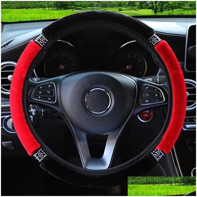 Steering Wheel Covers Diameter 37-38cm Car-styling Interior Accessories Steering-Covers Car Cover