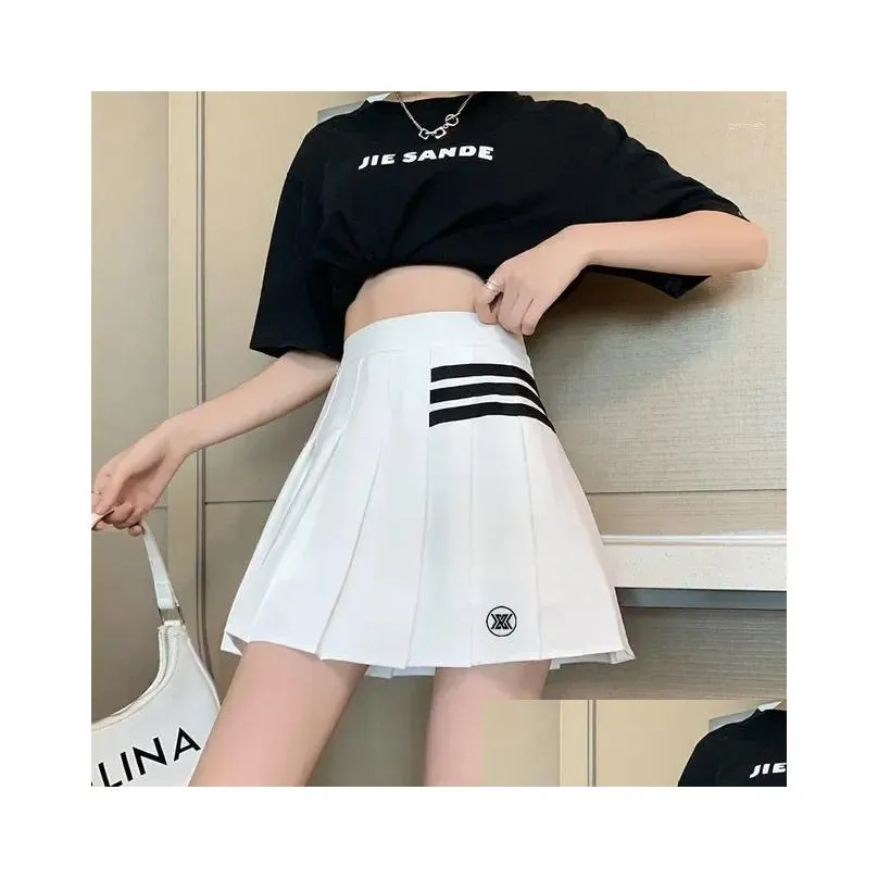 Skirts Korean Luxury Golf Skirt Spring Women`s Wear 2024 Casual Sports Mini Clothes Fashion Pants