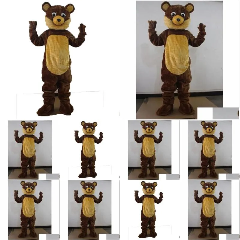 2024 Hot Sales Cute Teddy Bear Mascot Costume Carnival Party Stage Performance Fancy Dress for Men Women Halloween Costume