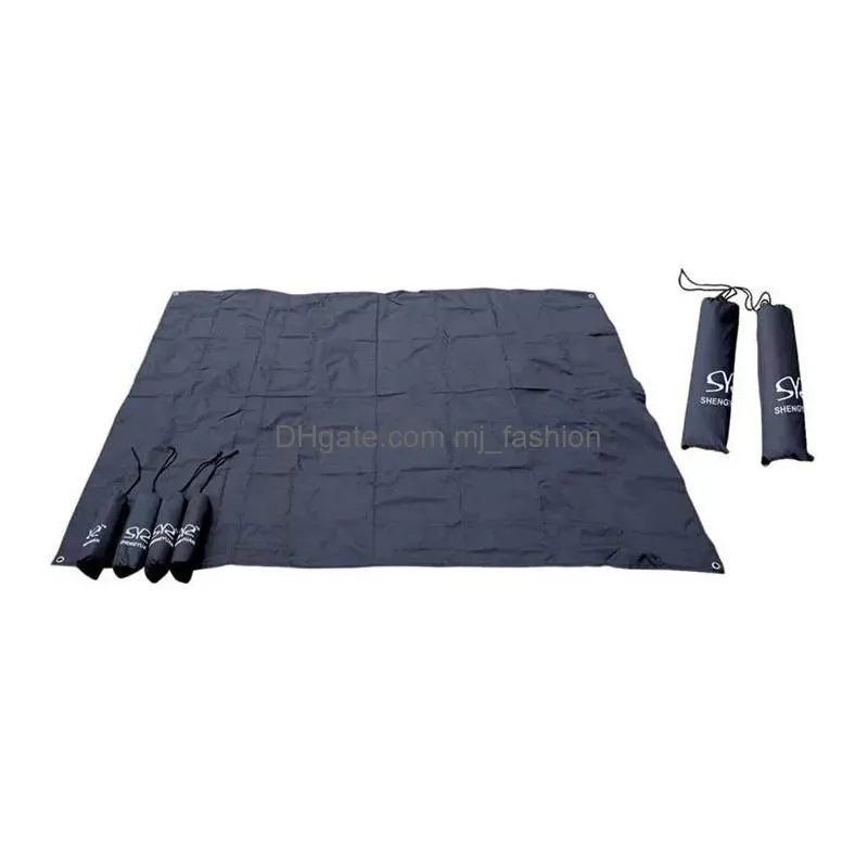 Outdoor Pads Mat Wearresistant Oxford Cloth Floor Awning Cam Waterproof And Moistureproof Tarpain Tent Mat300X300Cm Drop Delivery Spor Dhi1K