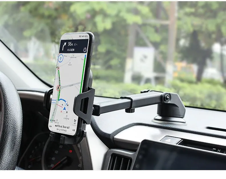 Car Mobilephone Holder Cellphone Mount Mobile Phone Support Portable Car Hands Free Phone Mount For Windshield Car Accessories