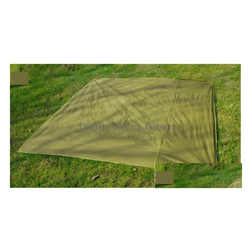 Outdoor Pads Mat Wearresistant Oxford Cloth Floor Awning Cam Waterproof And Moistureproof Tarpain Tent Mat300X300Cm Drop Delivery Spor Dhi1K