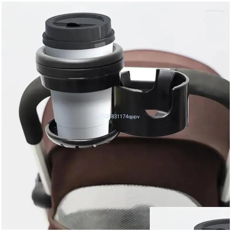 Stroller Parts Upgraded Cup Holder Universal Stroller/Pushchair Holders Bottle Double For Bikes Dropship