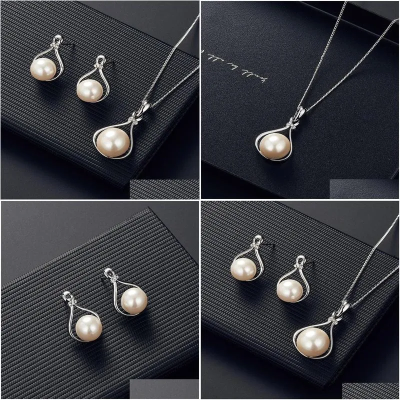 wedding jewelry set for women rhinestone butterfly imitation pearl jewelry set earrings necklace party jewelry sets