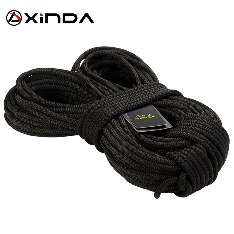 webbing professional rock slings climbing rope outdoor hiking corda 8mm diameter high strength statics safety rope fire rescue