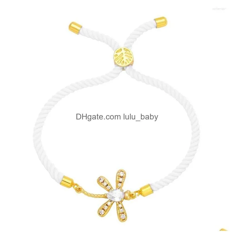 charm bracelets 2023 fashion lovely dragonfly for women girl handmade adjustable lucky red string bracelet jewelry gift