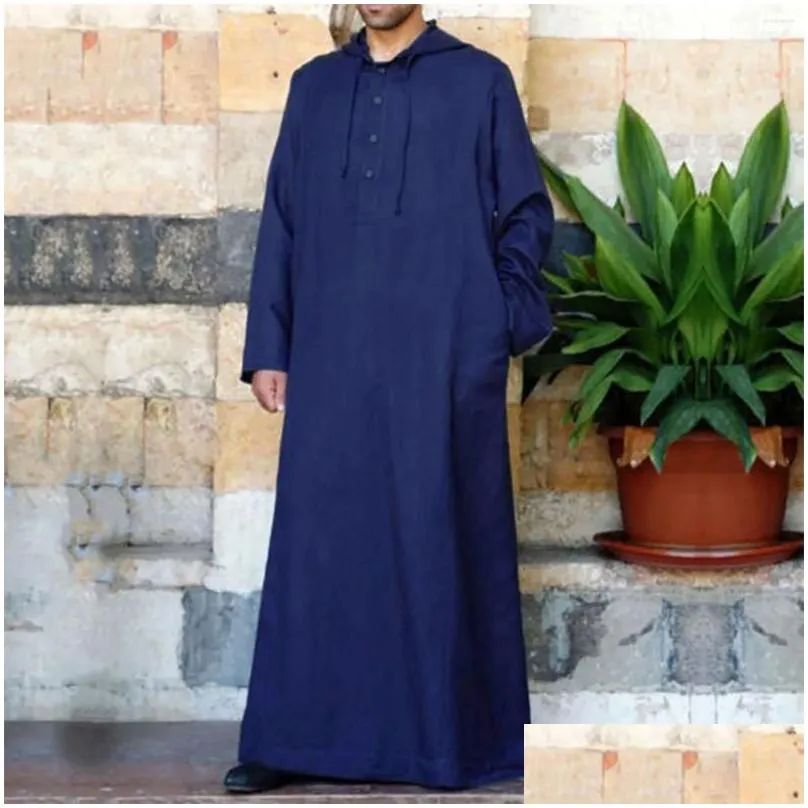 Ethnic Clothing Muslim Robe Men Jubba Thobe Saudi Arabia Kaftan Pour Homme Musulman Abaya Qamis Caftan Islamic Fashion Islam Dress Eid