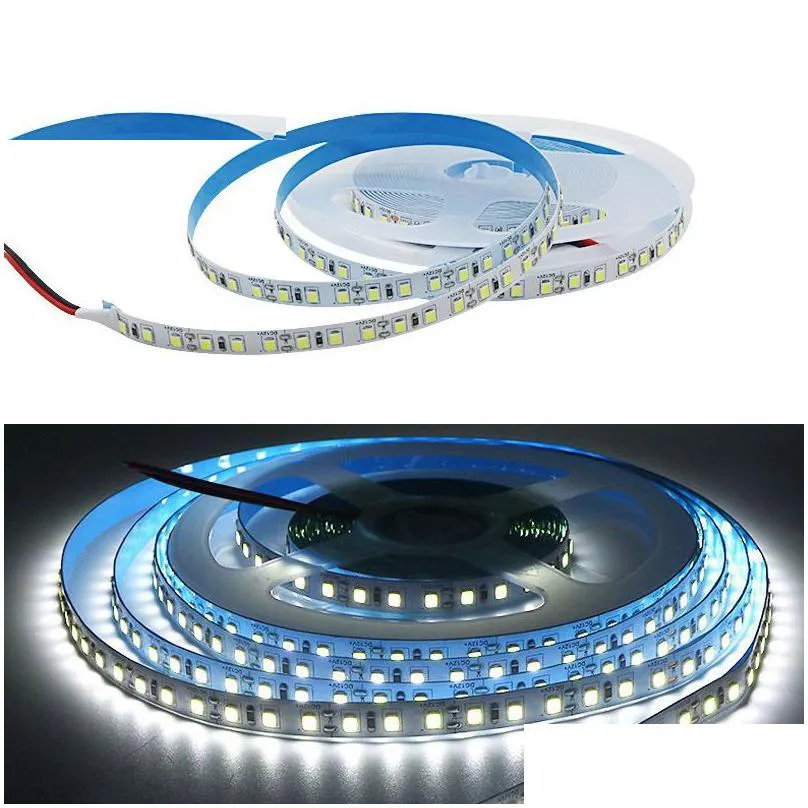 high bright 2835 led strips 60led/m 120led/m 240led/m flexible tape light ribbon ip20 non waterproof 5m 12v white warm white home decor strip