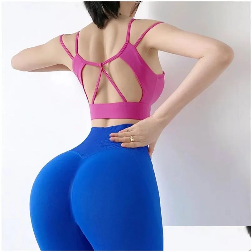 Outfits Women Breathable Mesh Sports Bra Support Yoga Crop Top Female Fiess Sportswear