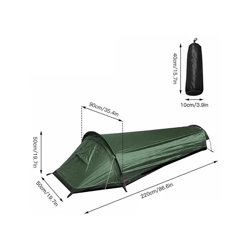 Shelters New Ultralight Tent Backpacking Camping Tent Single Person Outdoor Tent Sleeping Bag Larger Space Waterproof Sleeping Bag