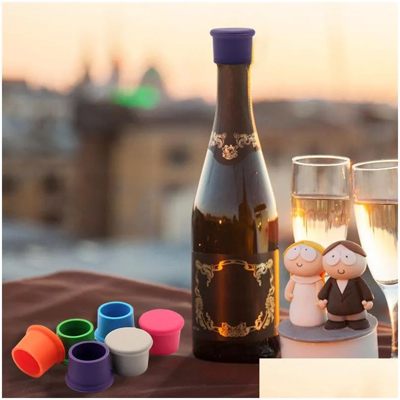 14 Color Reusable Silicone Wine Stoppers Airtight Seal Glass Corks Beverages Beer Champagne Bottles Stopper Caps Cover Wine Saver For Corks to Keep Wine