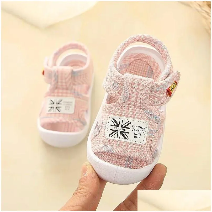 First Walkers Baby Sandals Summer 0-1-2 Years Old Boys And Girls Soft-soled Anti-slip Spring Toddler Shoes Anti-kick