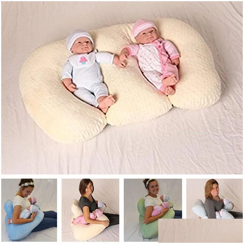 Maternity Pillows Baby Pillow Mtifunctional Nursing For Breastfeeding Twin Anti-Spitting Feeding Waist Cushion Mom Ing 220809 Drop Del Dhkbj