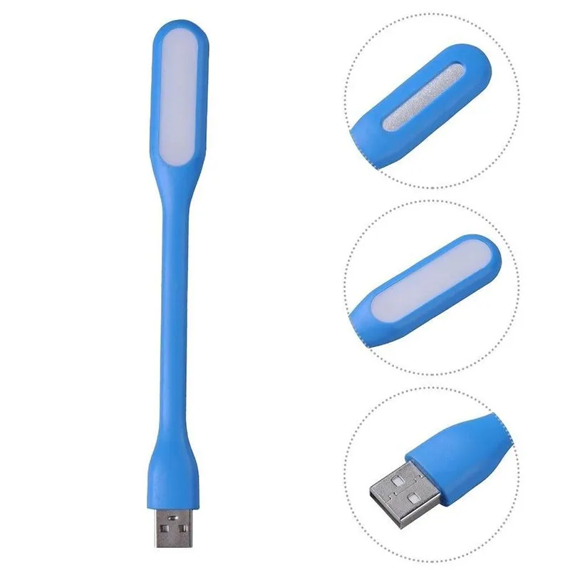 mini usb led book light usbs gadgets summer flexible foldable leds lamp power bank computer notebook 5v 1.2w