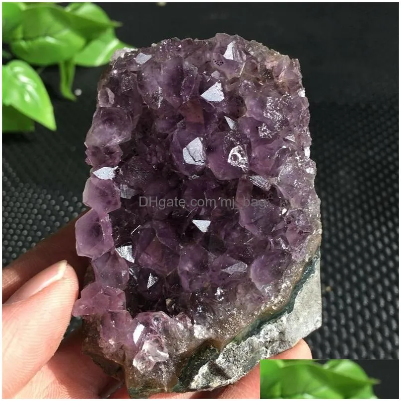 Arts And Crafts 3501200G Natural Amethyst Cluster Quartz Crystal Geode Specimen Healing T2001177375931 Drop Delivery Home Garden Arts, Dhwbm