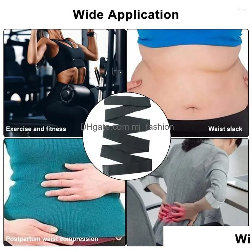 Waist Support Skin Friendly Stretch Band Tummy Control Breathable Trainer Black Postpartum Reery Soft Stoh Drop Delivery Dhxol