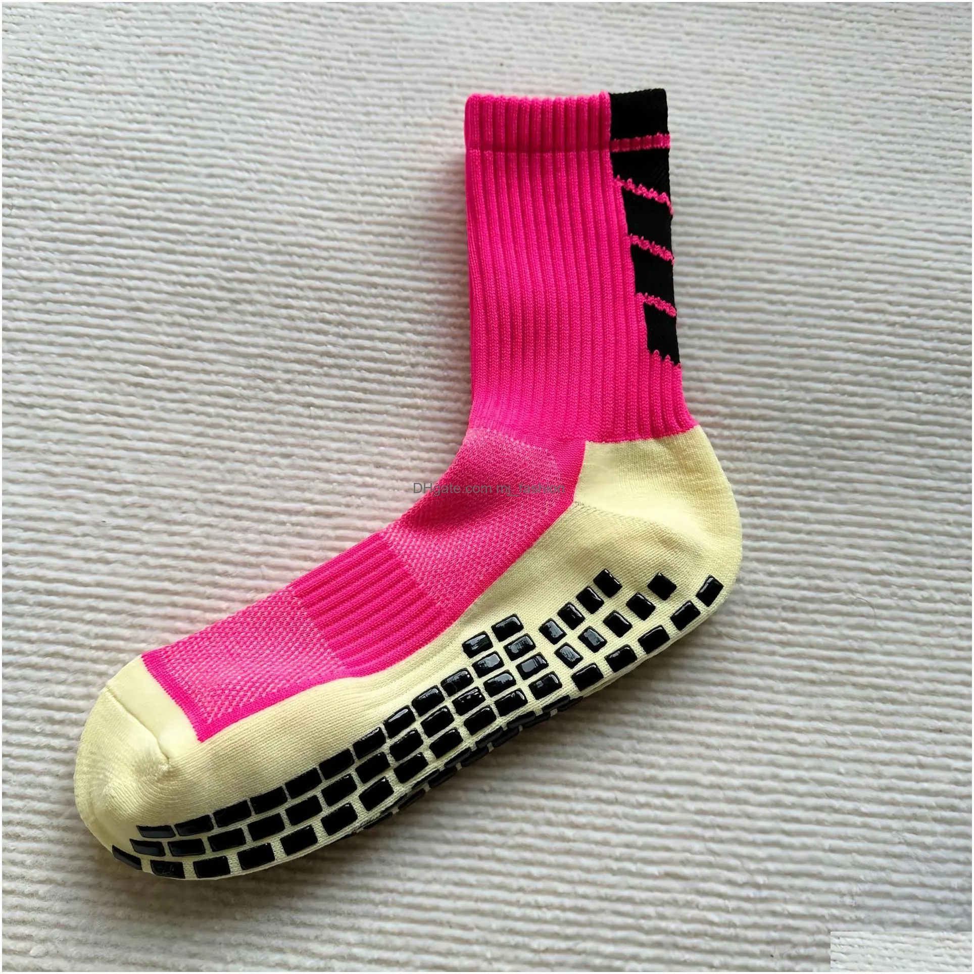 Sports Socks Football Men And Women Non-Slip Sile Bottom Soccer Basketball Grip Drop Delivery Outdoors Athletic Outdoor Accs Dhwpi