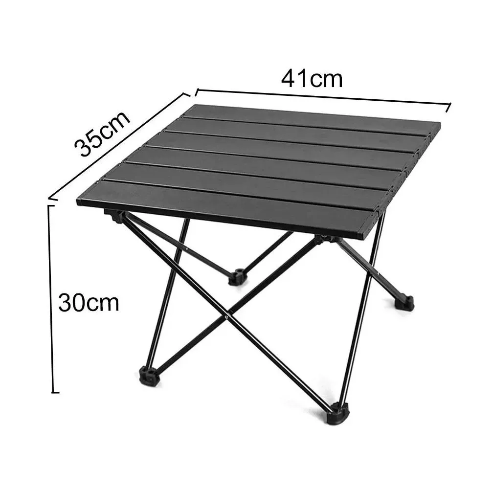 Furnishings Portable Camping Folding Table Outdoor Aluminium Alloy Furniture Travel Tables For Garden Party Picnic BBQ Camping