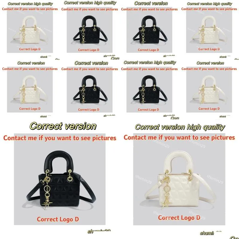 ladys Ladies Handbag Diana Bag Letter D Correct version High quality full set gift box packaging See the original contact me