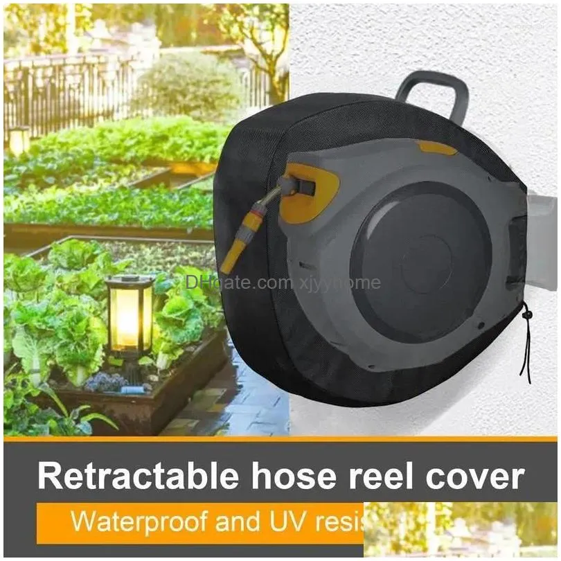 Kitchen Faucets Outdoor Insated Hose Er Garden Wall Mounted Retractable Reel Waterproof Sun Protection For Drop Delivery Dhfnu