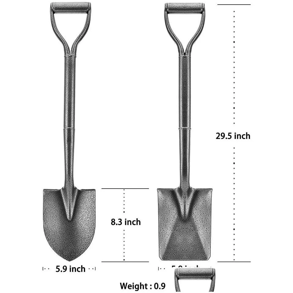 Spade & Shovel All Metal Shovels For Digging Heavy Duty With D-Handle And Hardened-Steel Drop Delivery Home Garden Tools Otngf