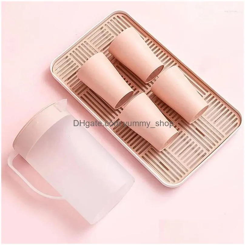 hip flasks cold water bottle plastic thickened large capacity cup drain plate nordic household products
