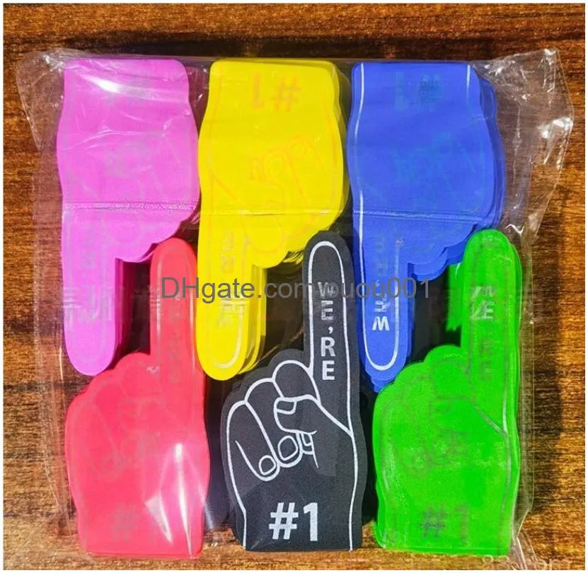 eva finger sleeve cheer props childrens single finger gloves atmosphere cheerleading christmas wedding party festival dance props leading