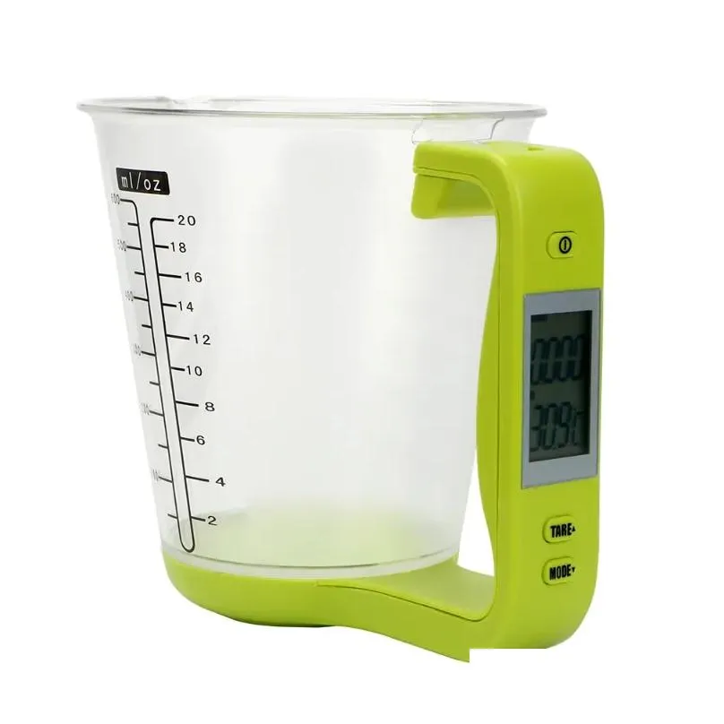 Measuring Tools NICEYARD Electronic Cup Kitchen Scales Digital Beaker Host Weigh Temperature Measurement Cups With LCD Display