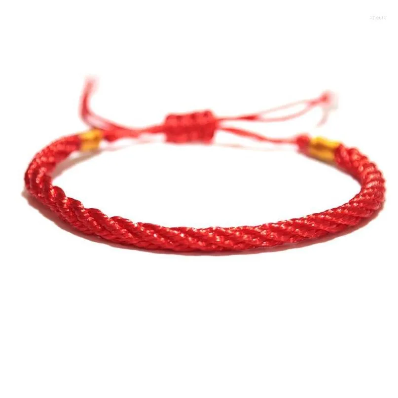 Charm Bracelets Lucky Red Thread Bracelet For Women Men Handmade Adjustable Braided Braslet The Birth Year Brazalete 3 Styles Armband