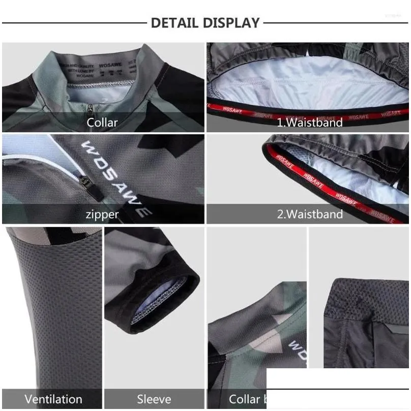 Racing Jackets Spring Autumn Riding Long Sleeve Cycling Bicycle Mountain Bike Colthing For Outdoor Sports Exercises Polyester Army
