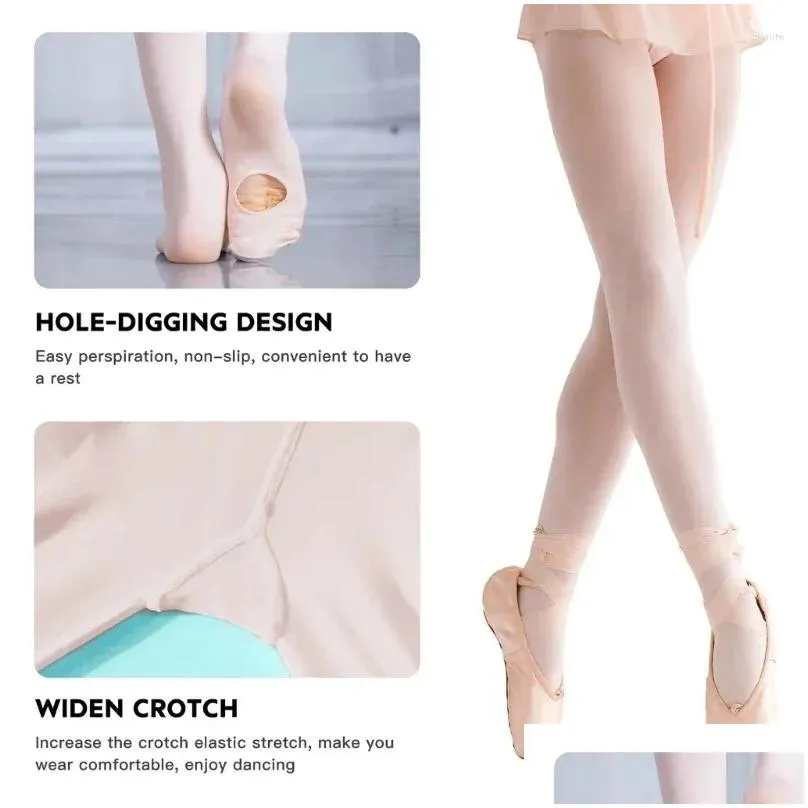 Women Socks Ballet Tights Convertible Dance Daily Student Opaque Gymnastic Leggings Pantyhose Stockings For