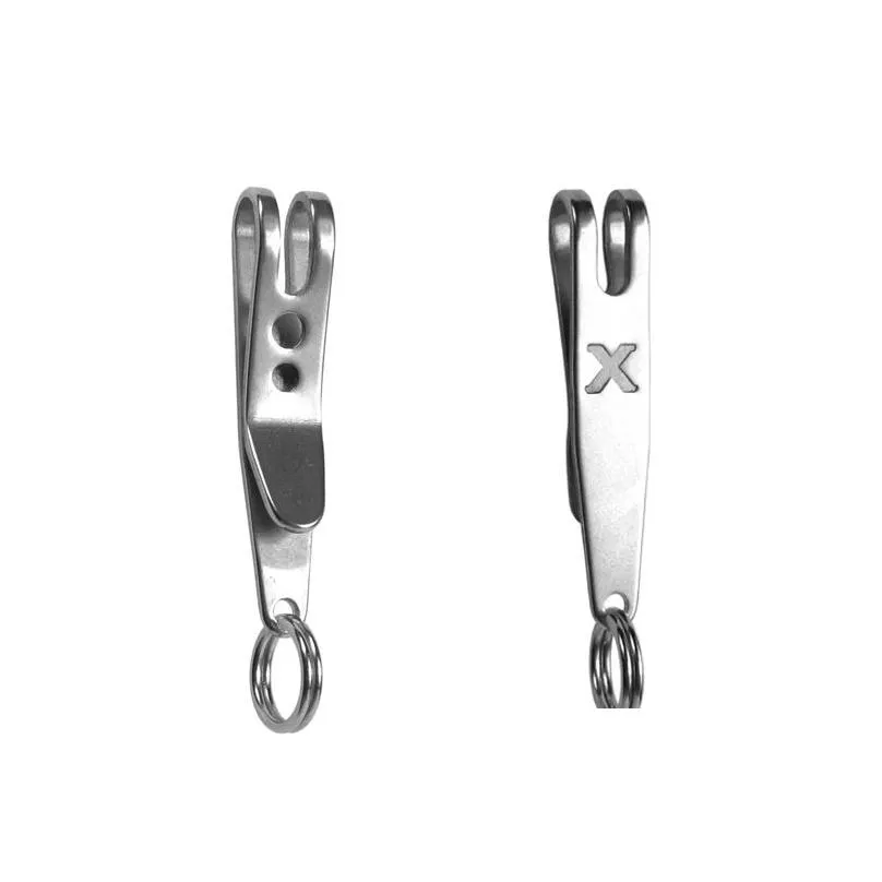 EDC Bag Suspension Clip with Key Ring Carabiner 301 Stainless Steel Outdoor Quicklink Tool Multi Tools Pocket Camping